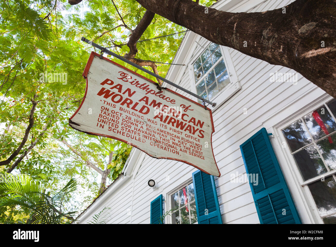 USA, Florida, Florida Keys, Key West, dem Geburtsort von Pan American World Airways Stockfoto