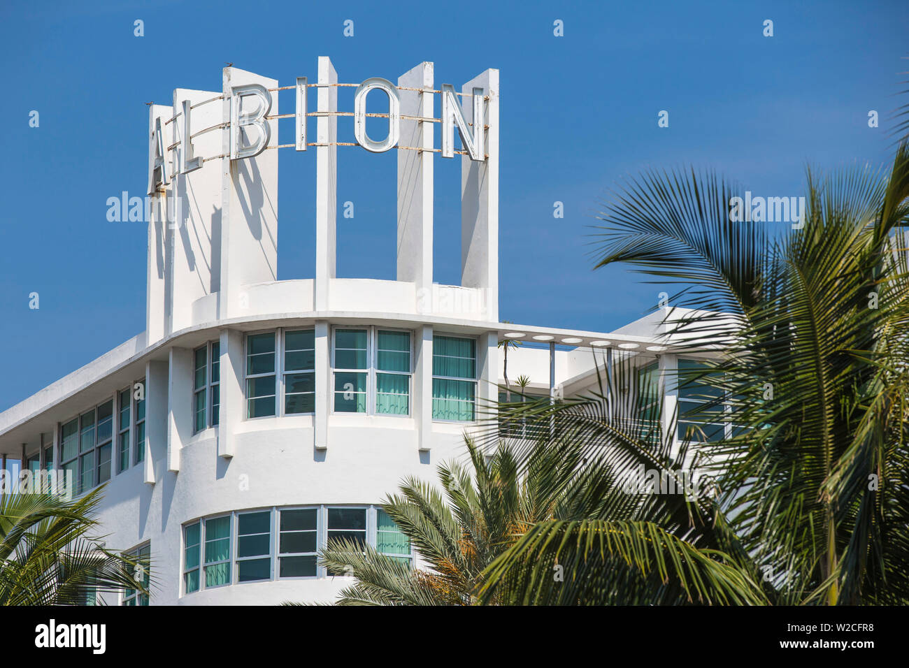 Usa, Miami, Miami Beach, South Beach, Lincoln Road, Albion Hotel Stockfoto