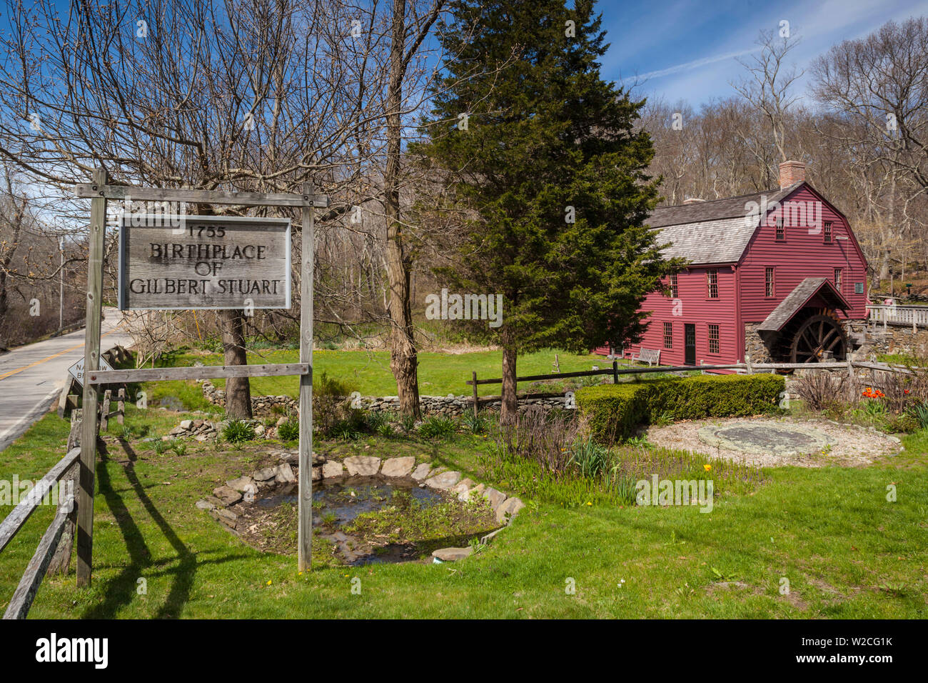 USA, Rhode Island, Saunderstown, Gilbert Stuart Birthplace, Heimat der frühen amerikanischen Maler Stockfoto