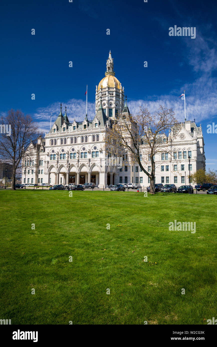 USA, Connecticut, Hartford, Connecticut State Capitol, außen Stockfoto