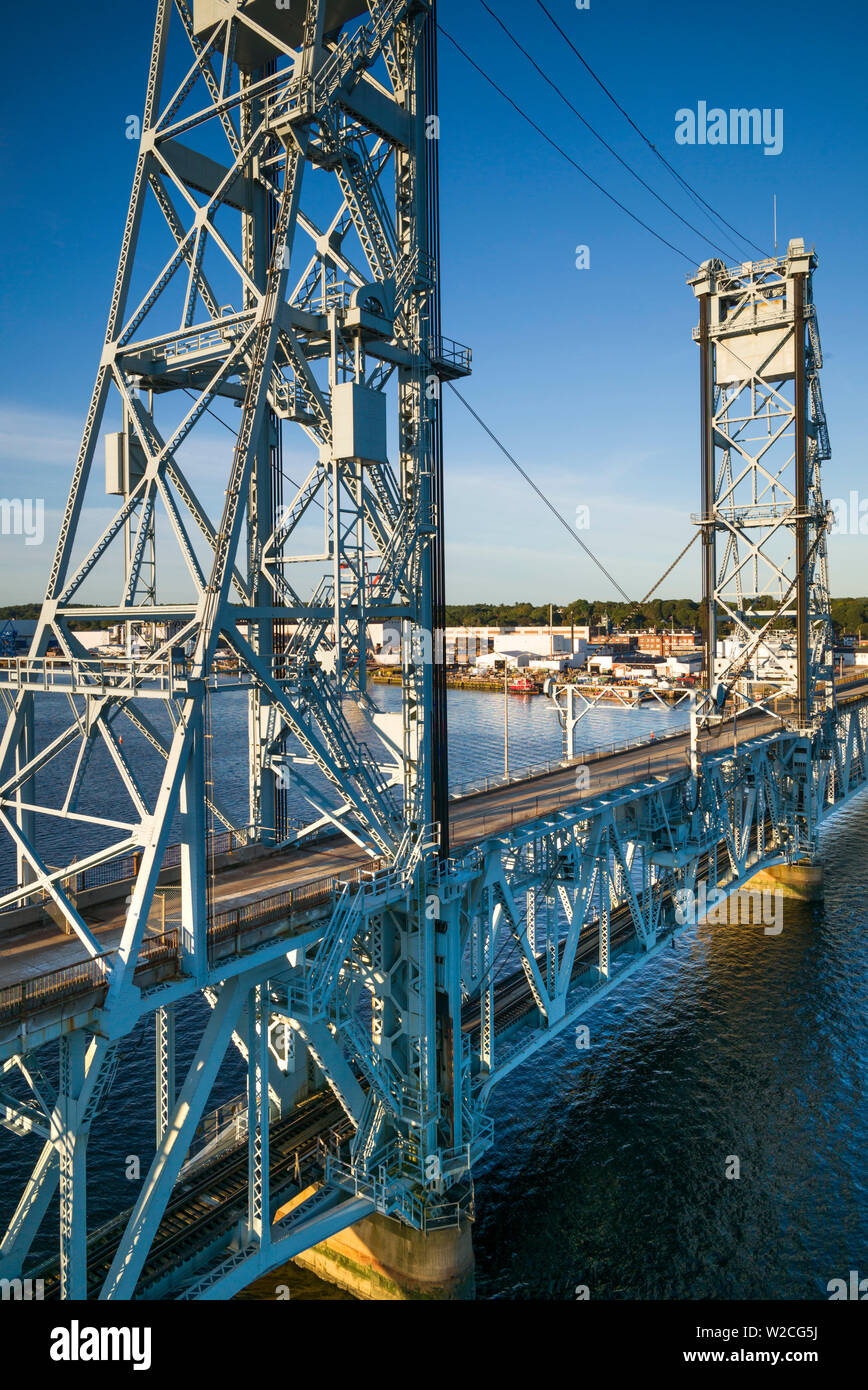 USA, Maine, Bad, die alte Route eine Brücke Stockfoto