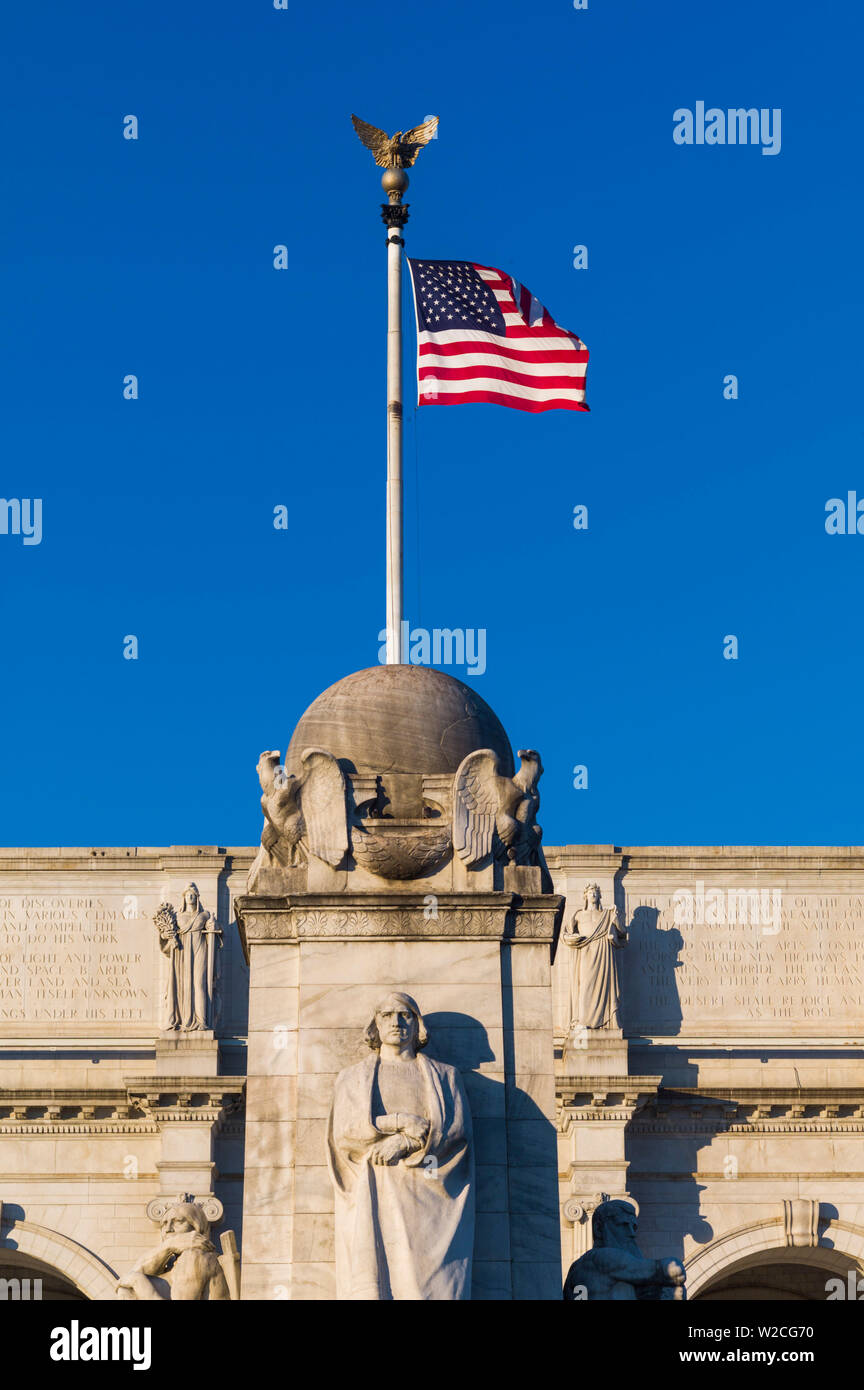 USA, Washington DC, Union Station, außen Stockfoto