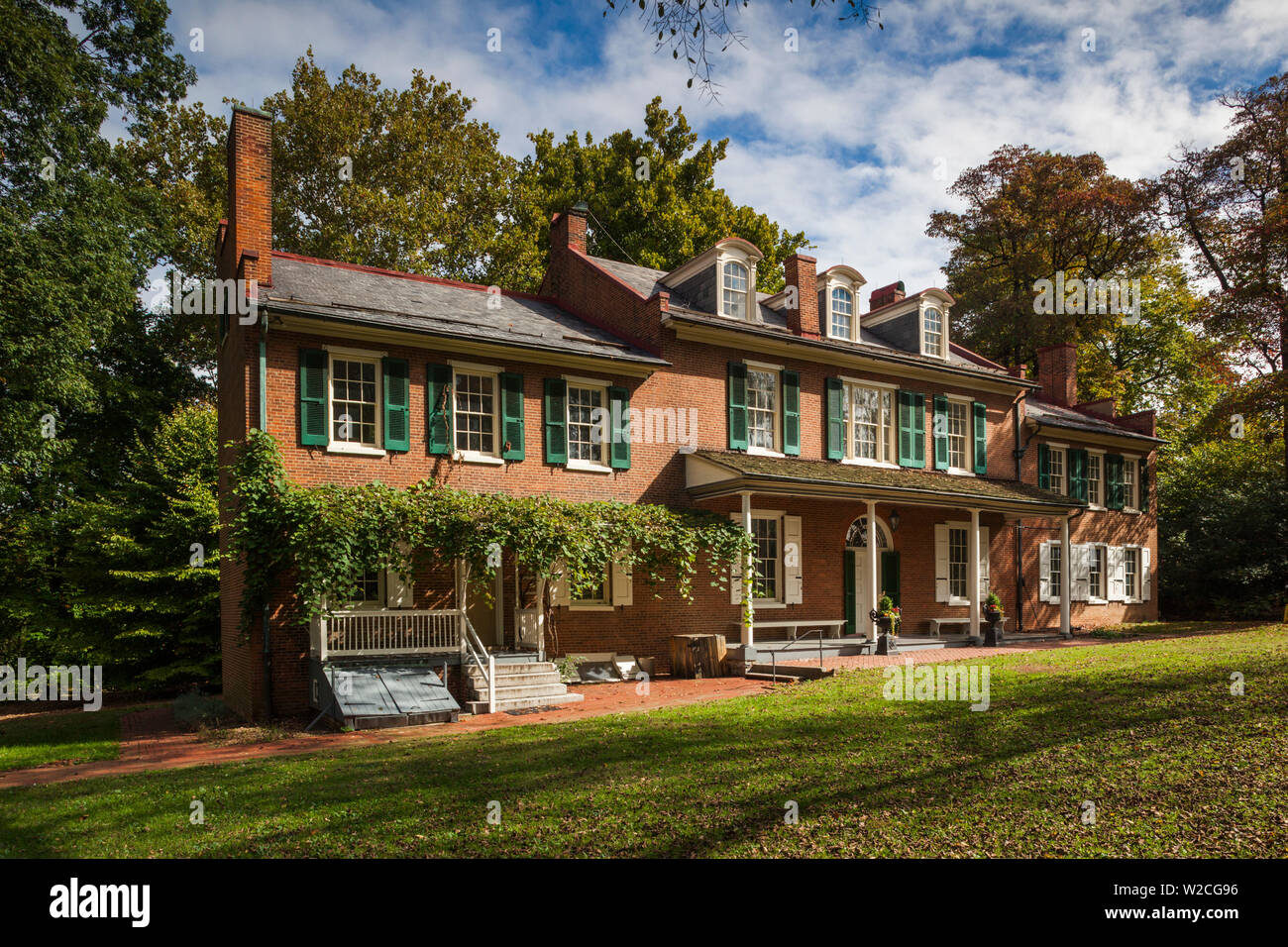 USA, Pennsylvania, Pennsylvania Dutch Country, Lancaster, Wheatland, gebaut im Jahre 1828, ehemalige Heimat von Präsident James Buchanan, Amerikas einzige Bachelor Präsident Stockfoto