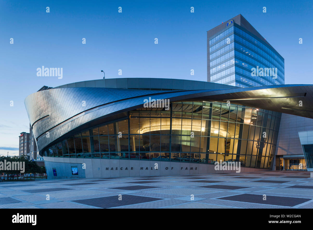 USA, North Carolina, Charlotte, Nascar Hall of Fame Stockfoto