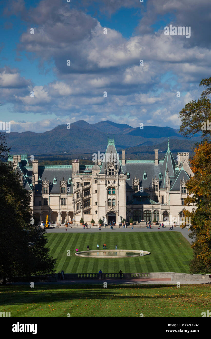 Das Biltmore Estate, 250 Zimmer Haus, ehemals im Besitz von George Vanderbilt, Asheville, North Carolina, USA Stockfoto