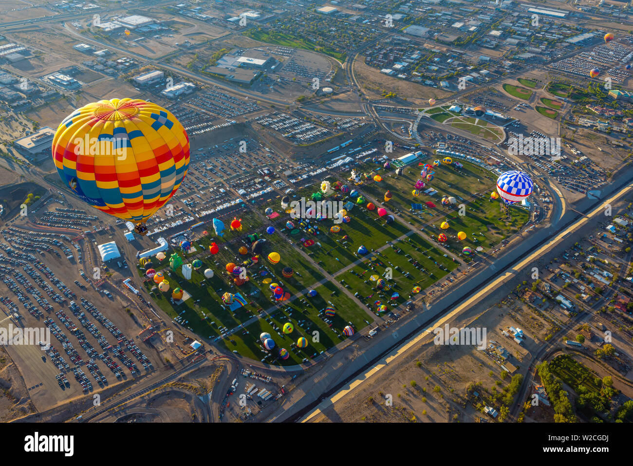 USA, New Mexico, Albuquerque, Albuquerque International Balloon Fiesta Stockfoto