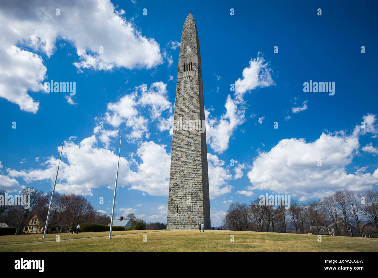 USA, Bennington, Bennington Battle Monument erinnert an amerikanischen revolutionären Kampf des 16. August 1777 Stockfoto