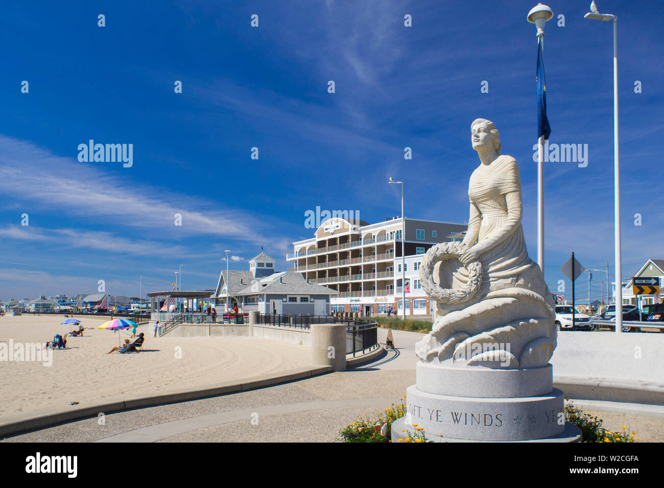 USA, New Hampshire, Hampton Beach, New Hampshire Marine Memorial Stockfoto