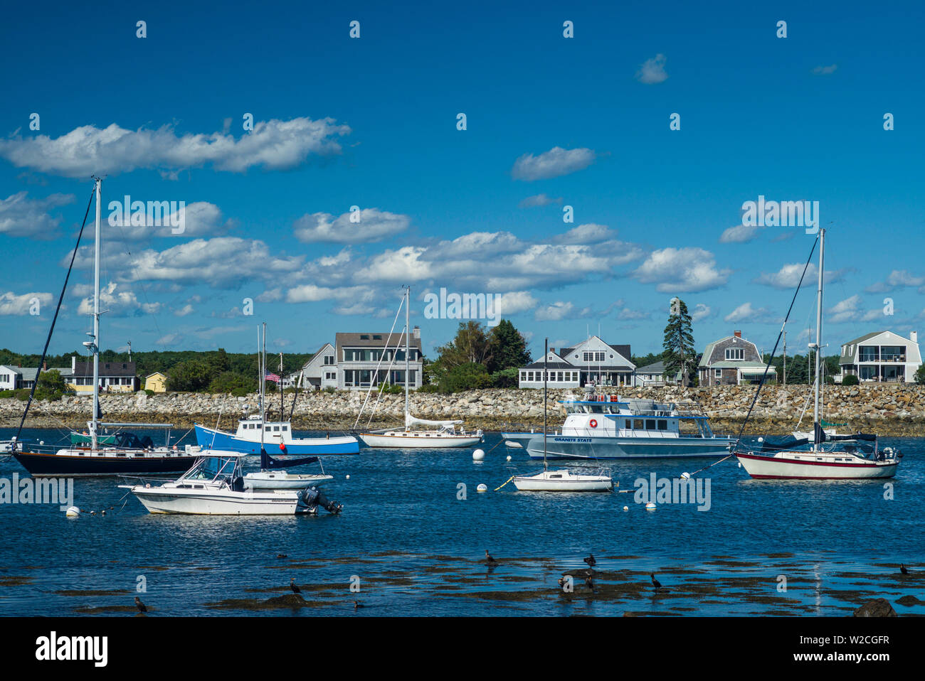 USA, New Hampshire, Rye Rye Harbor Stockfoto