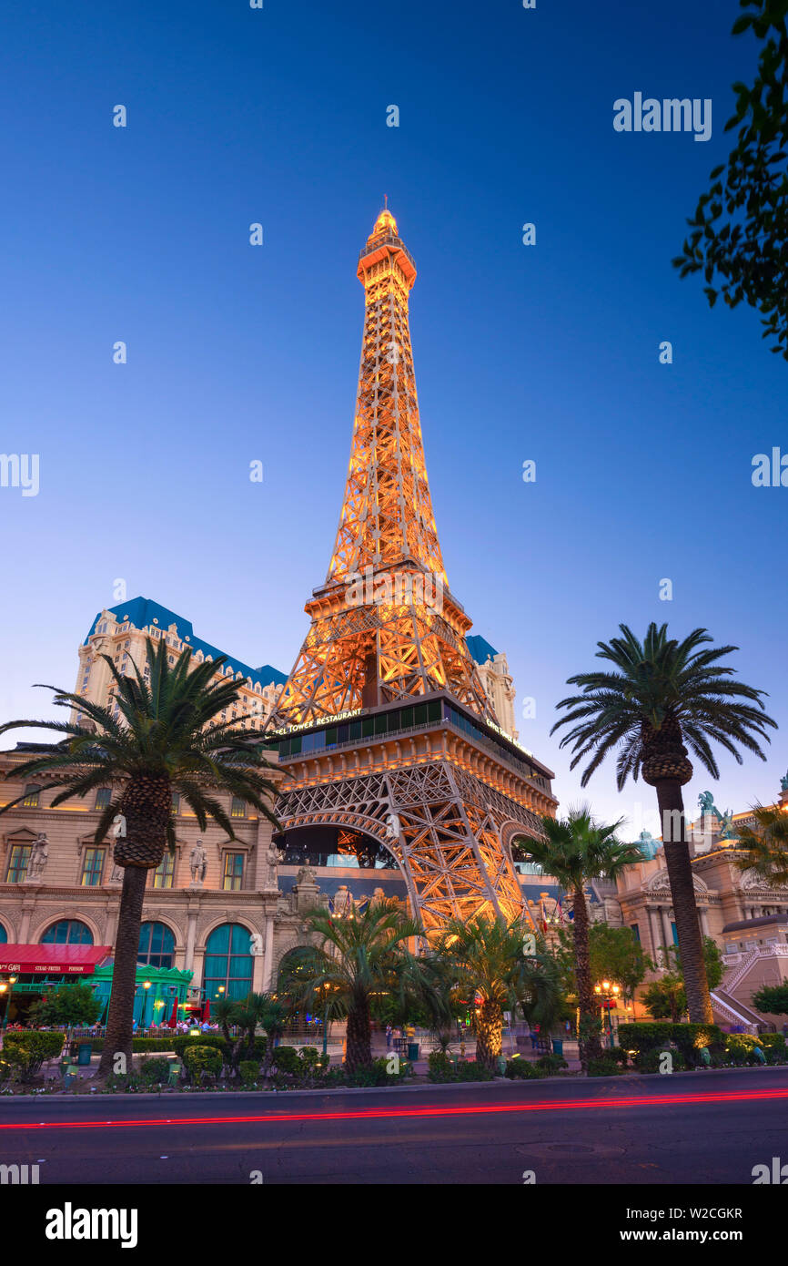 USA, Nevada, Las Vegas, den Strip Paris Las Vegas Hotel & Casino Stockfoto