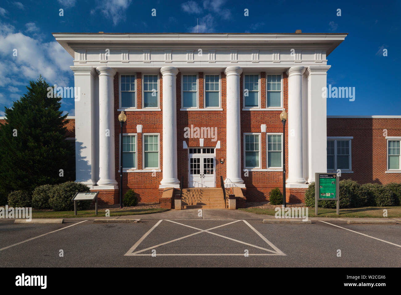 USA, Georgia, Ebenen, Jimmy Carter National Historic Site, ehemaliger Plains High School, sorgten einmal durch künftige Präsident Jimmy Carter Stockfoto