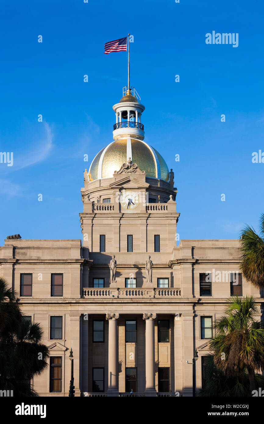 USA, Georgia, Savannah, Rathaus Stockfoto