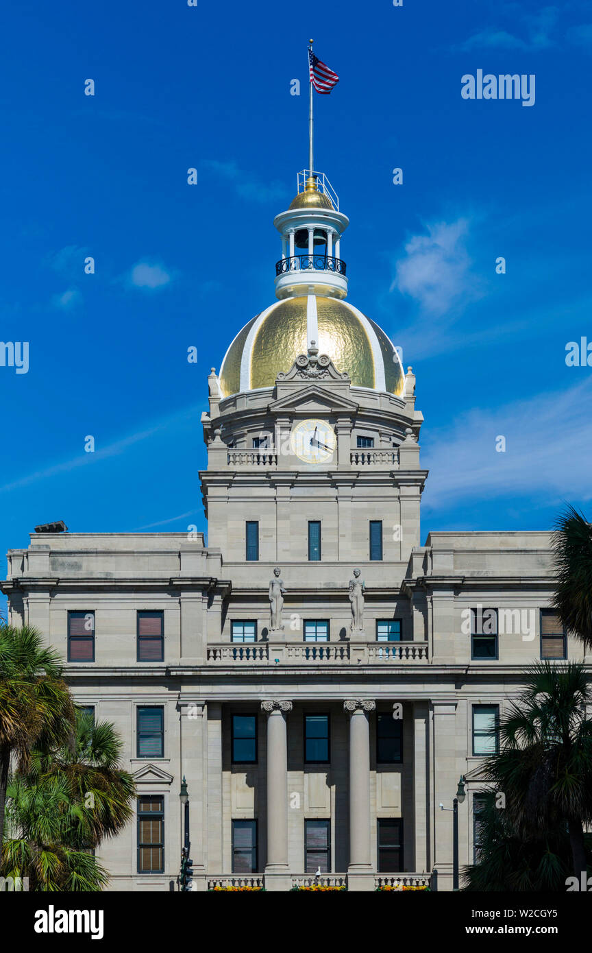 USA, Georgia, Savannah, Rathaus Stockfoto