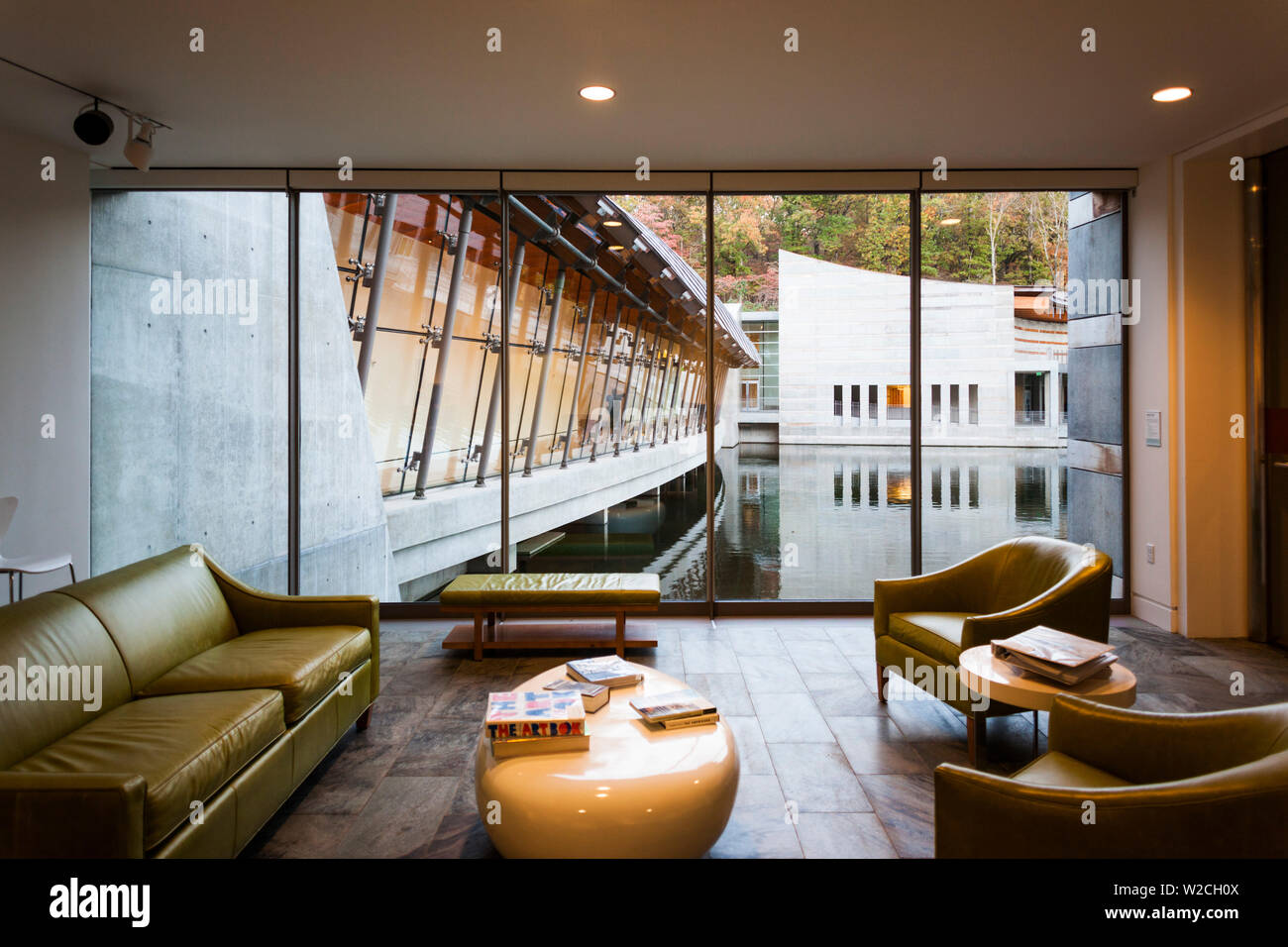 USA, Arkansas Bentonville, Crystal Brücken Museum der amerikanischen kunst, Lesesaal Stockfoto