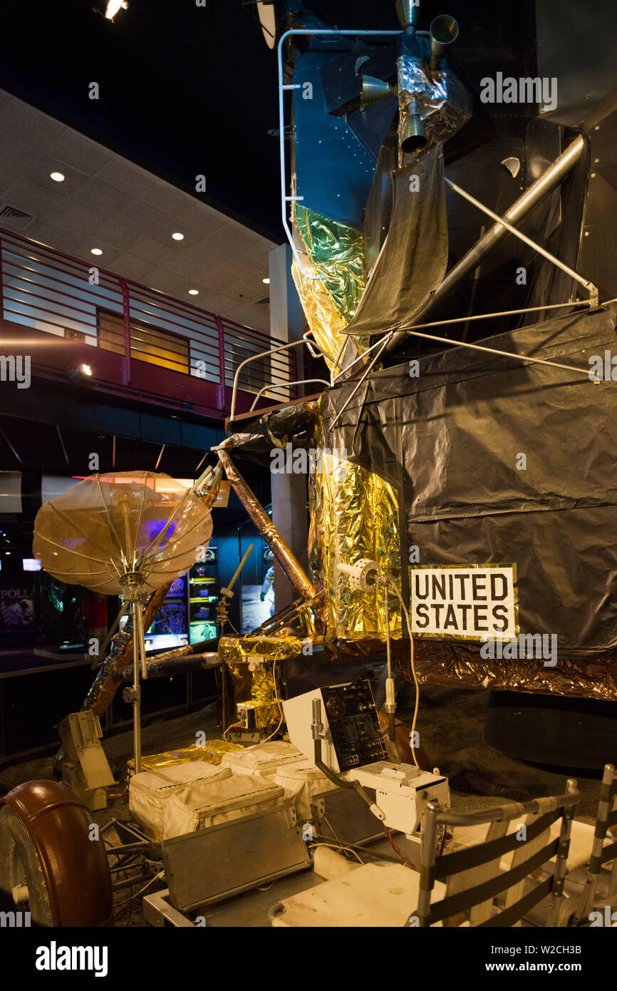 USA, Kansas, Hutchinson, Kansas Cosmosphere und Space Center, USA lunar landing Ausstellung Stockfoto