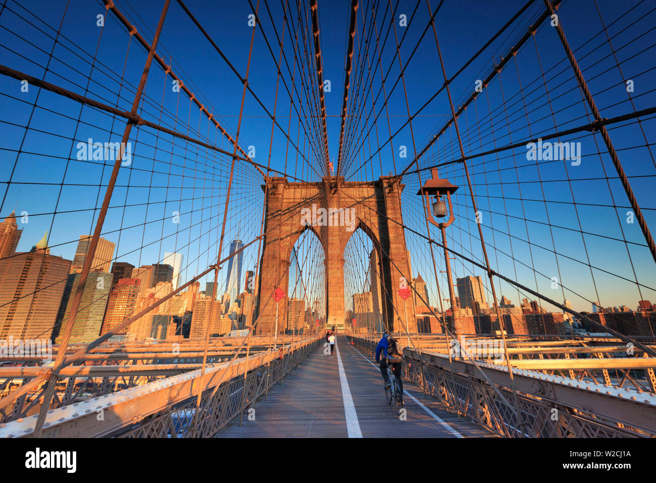 USA, New York, New York City, Brooklyn Bridge Stockfoto