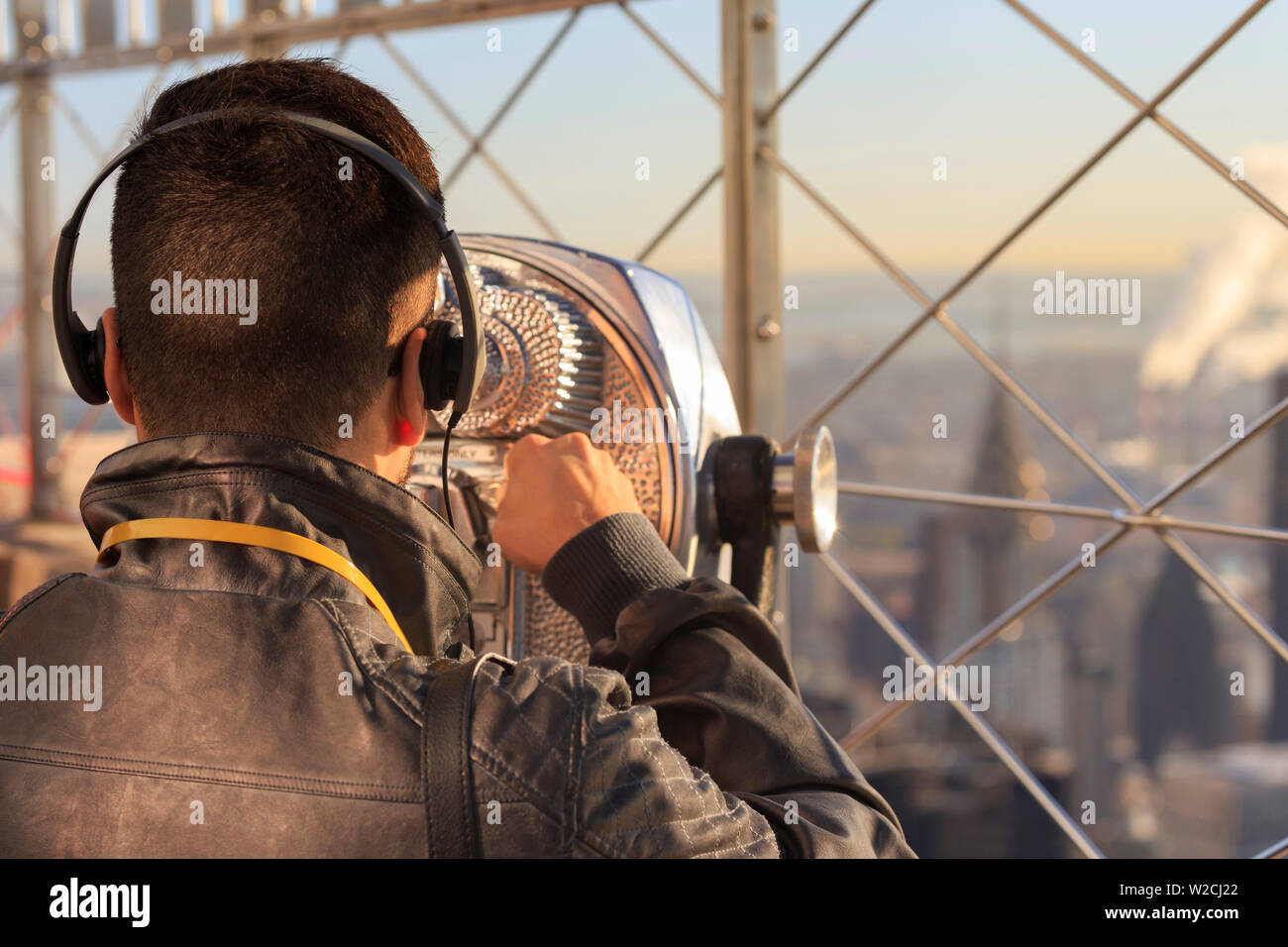 USA, New York, New York City, Manhattan, Empire State Building Observatory Stockfoto