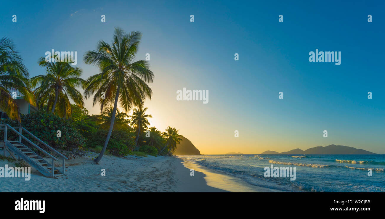 Karibik, British Virgin Islands, Tortola, Long Bay, Long Bay Beach Stockfoto