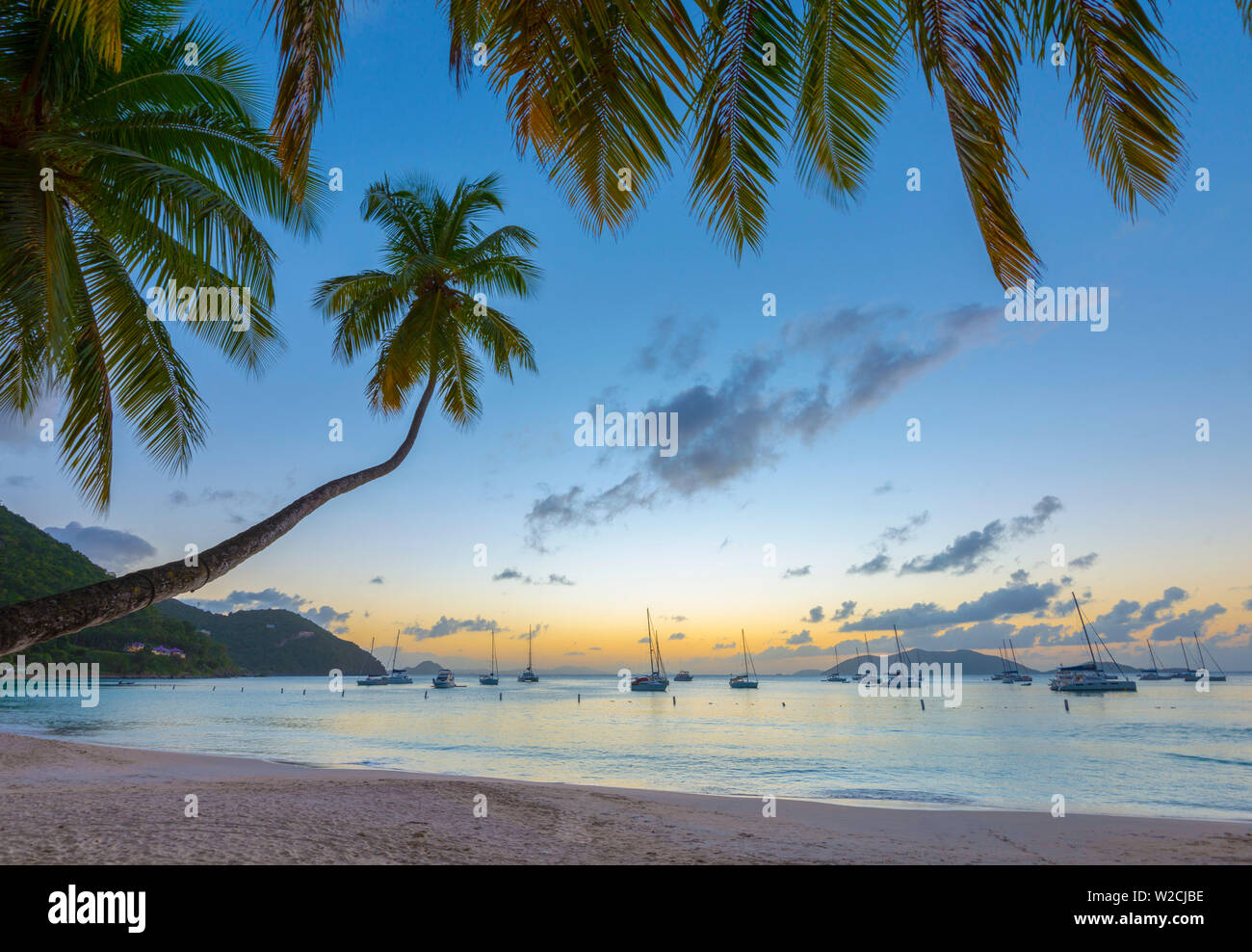 Karibik, British Virgin Islands, Tortola, Cane Garden Bay Cane Garden Bay Beach Stockfoto