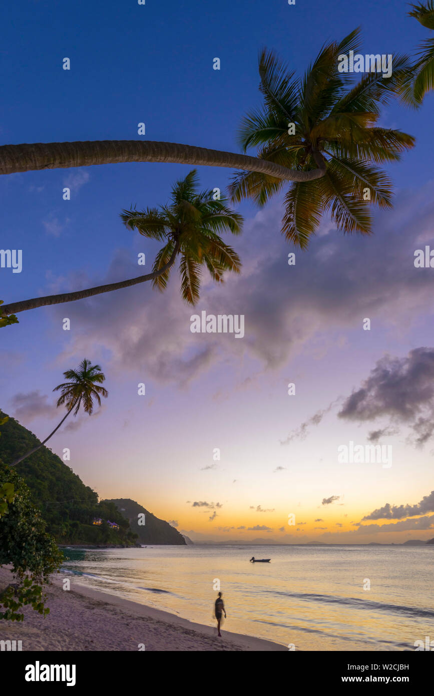 Karibik, British Virgin Islands, Tortola, Cane Garden Bay Cane Garden Bay Beach Stockfoto