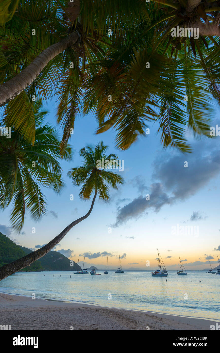 Karibik, British Virgin Islands, Tortola, Cane Garden Bay Cane Garden Bay Beach Stockfoto
