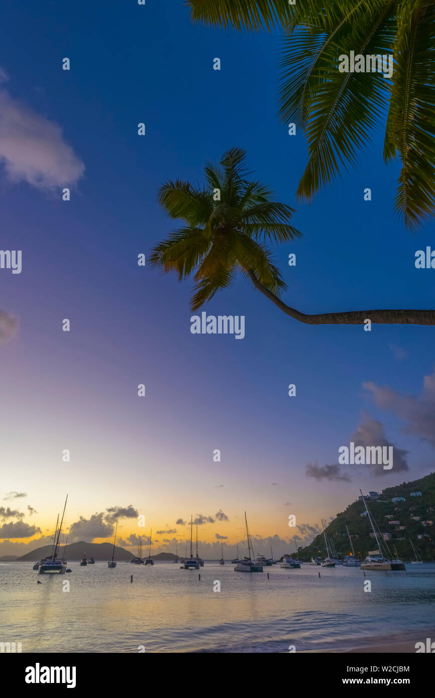 Karibik, British Virgin Islands, Tortola, Cane Garden Bay Cane Garden Bay Beach Stockfoto