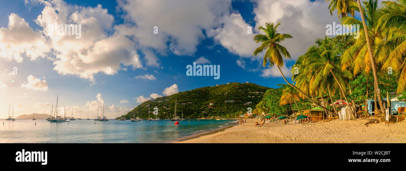 Karibik, British Virgin Islands, Tortola, Cane Garden Bay Cane Garden Bay Beach Stockfoto