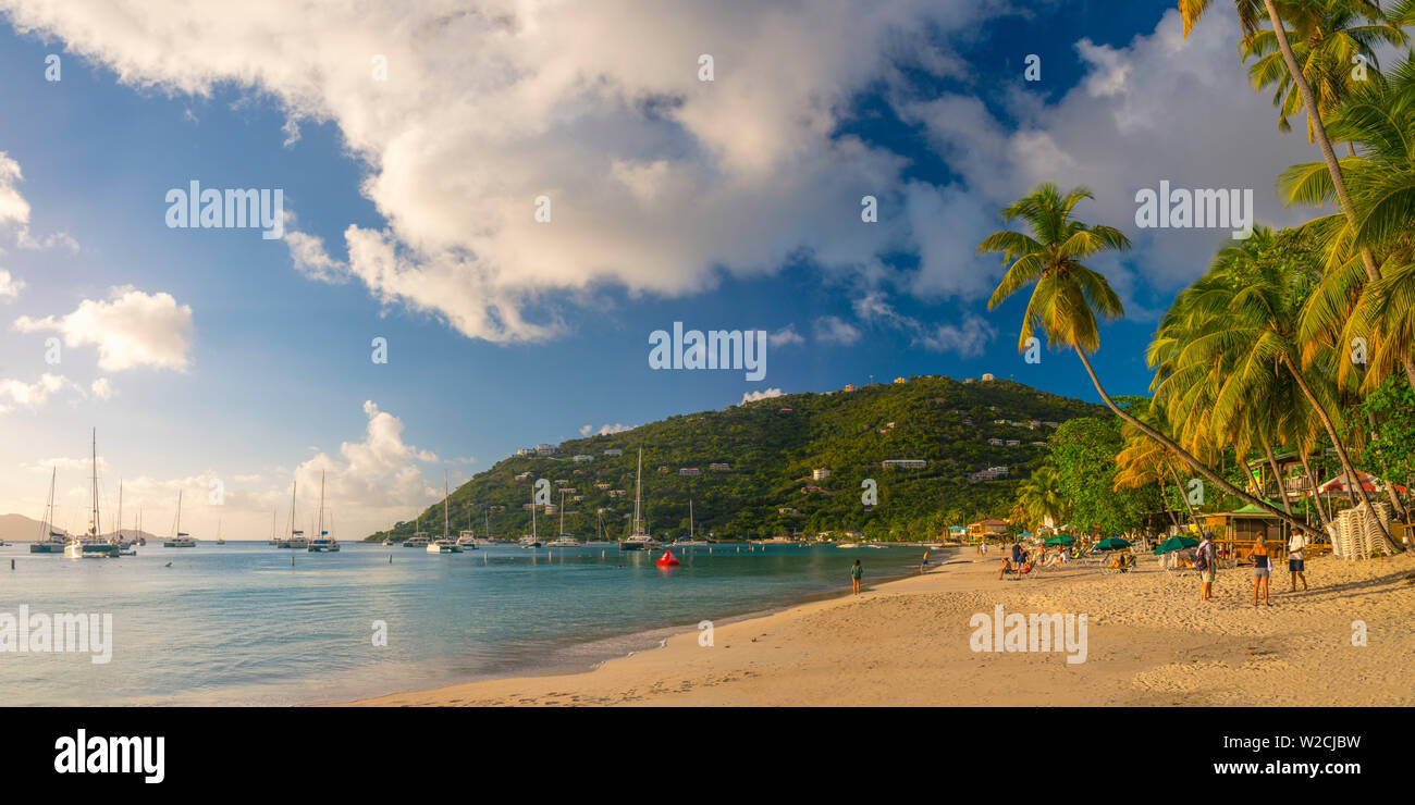 Karibik, British Virgin Islands, Tortola, Cane Garden Bay Cane Garden Bay Beach Stockfoto