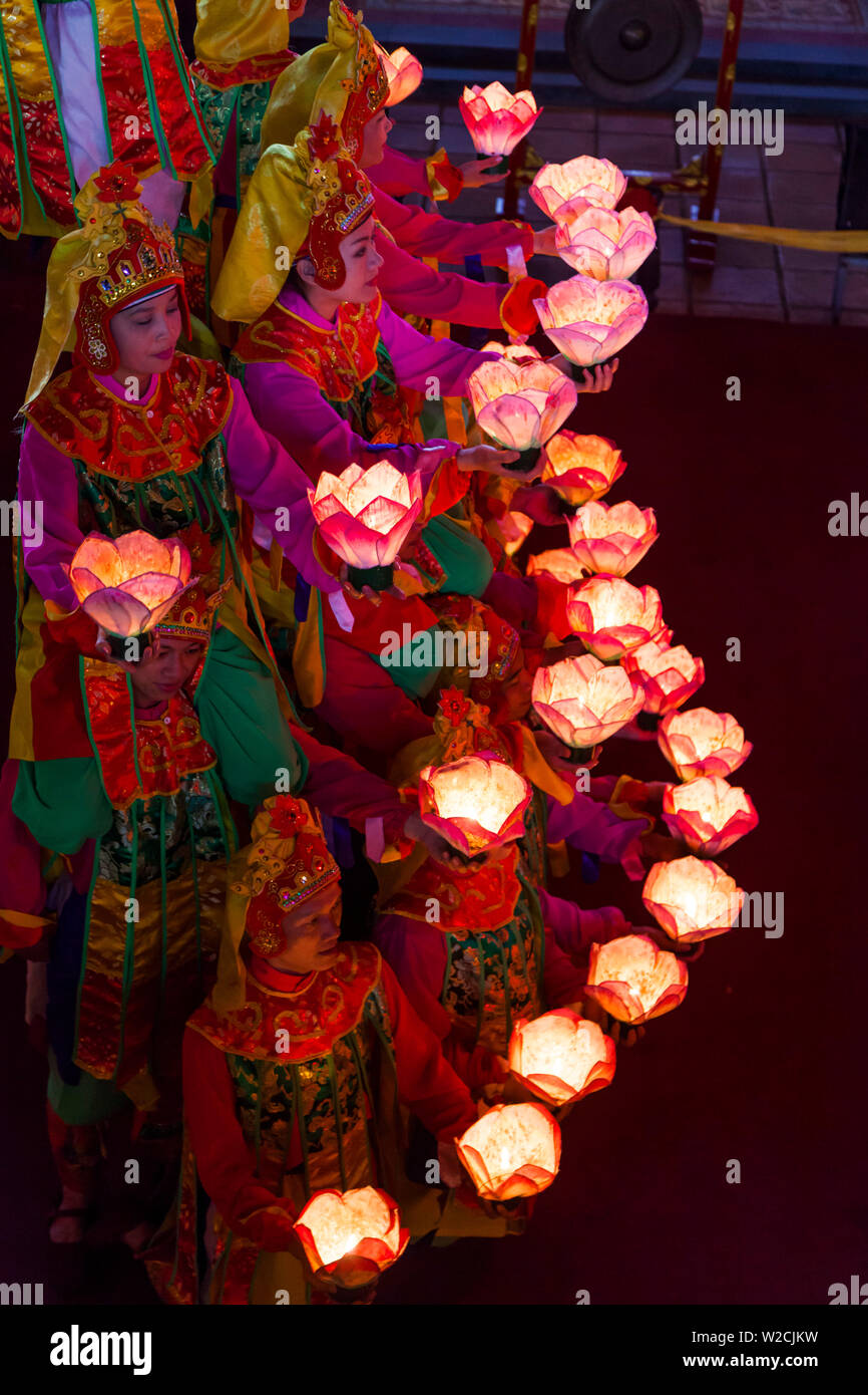 Vietnam, Hue, Hue Kaiserstadt, Royal Theater Aufführung der klassischen vietnamesische Musik Stockfoto