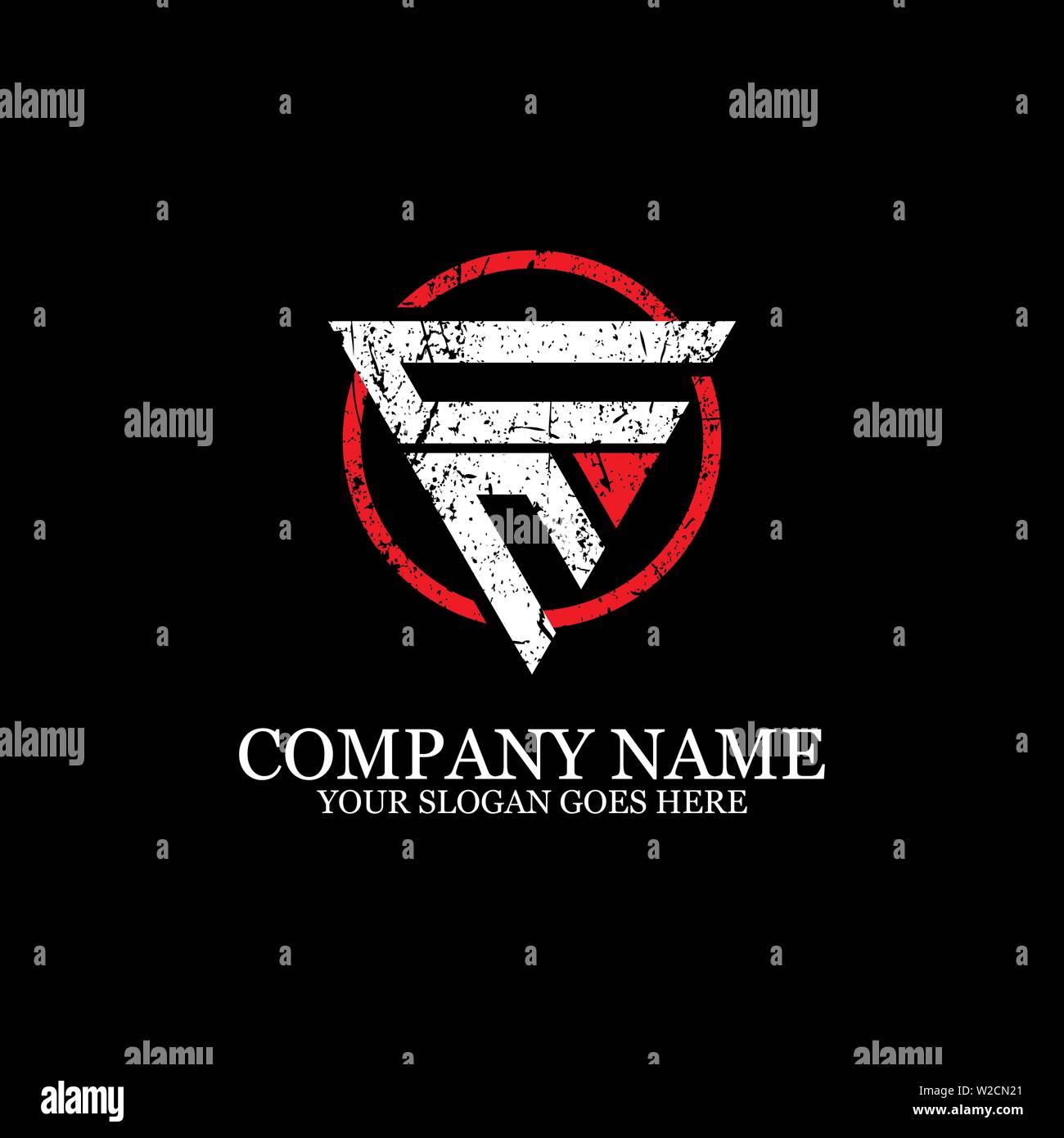 CN erste Logo Design Inspiration Stock Vektor