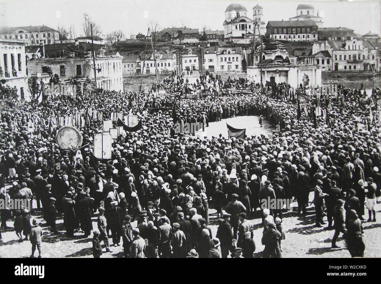 Der Tag des Sieges feier Mai 9, 1945. Stockfoto