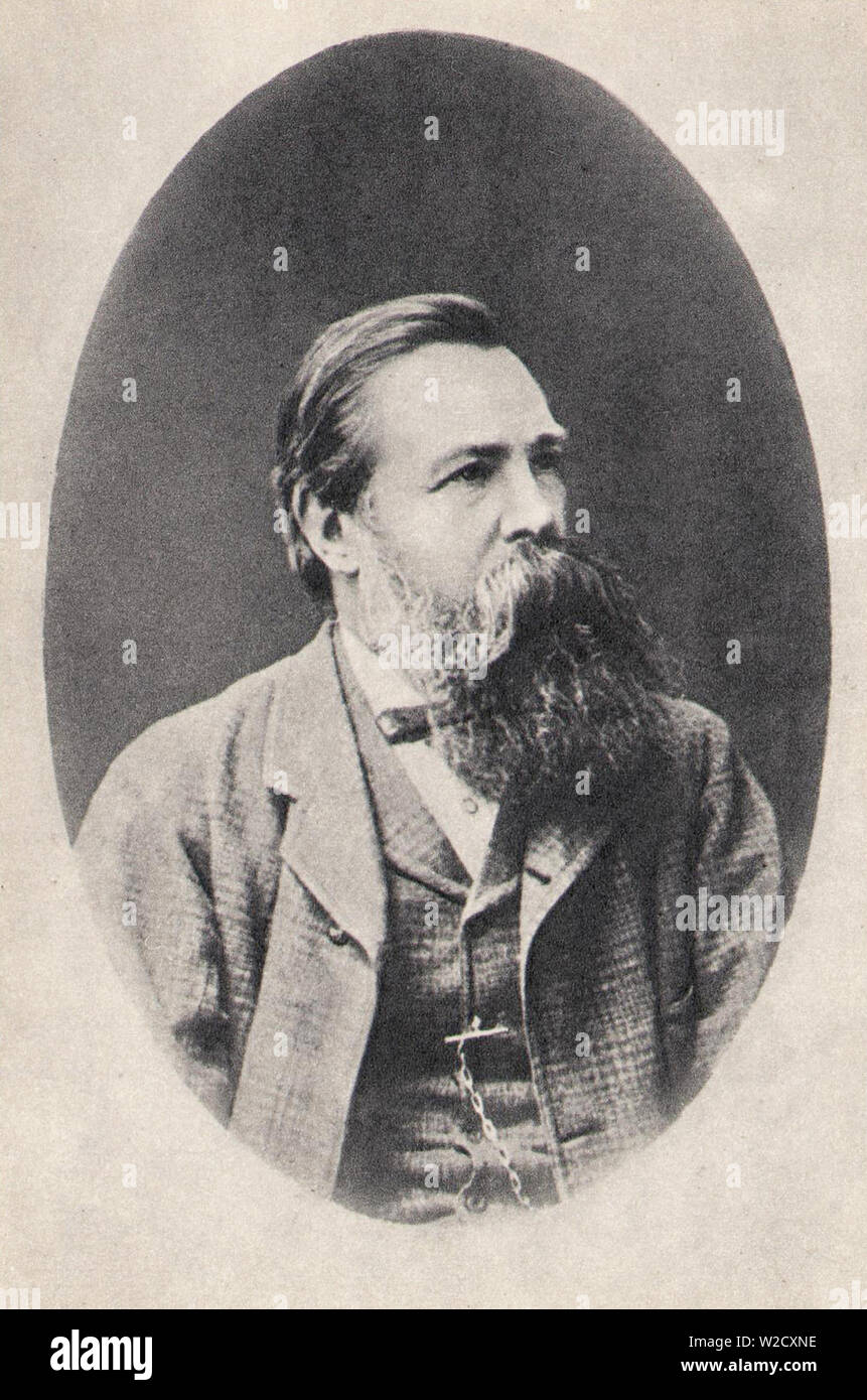 Friedrich Engels. 1877. Stockfoto