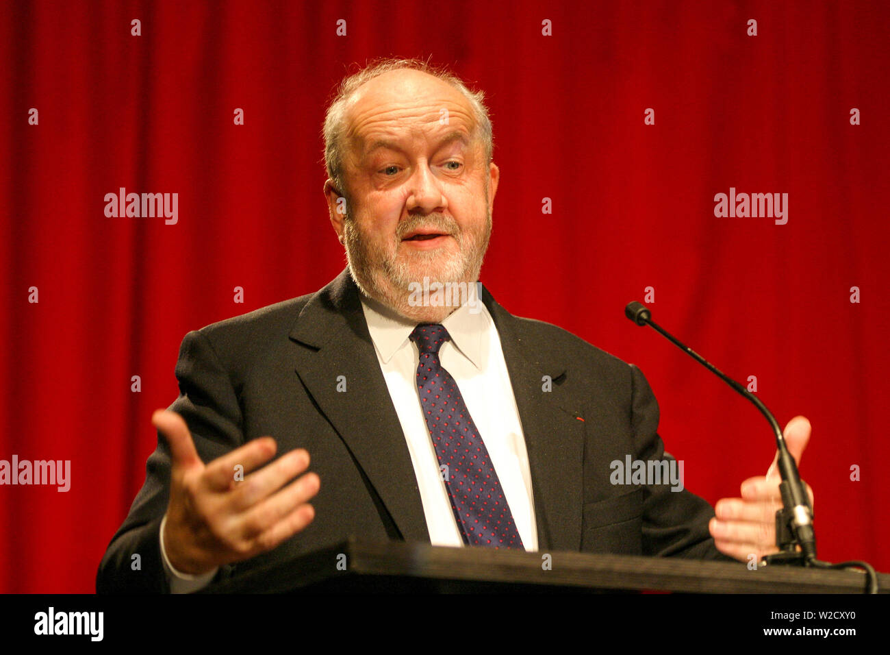 André ROSSINOT, Bürgermeister von Nancy, Gespräche in Grenoble, Isère, Frankreich Stockfoto