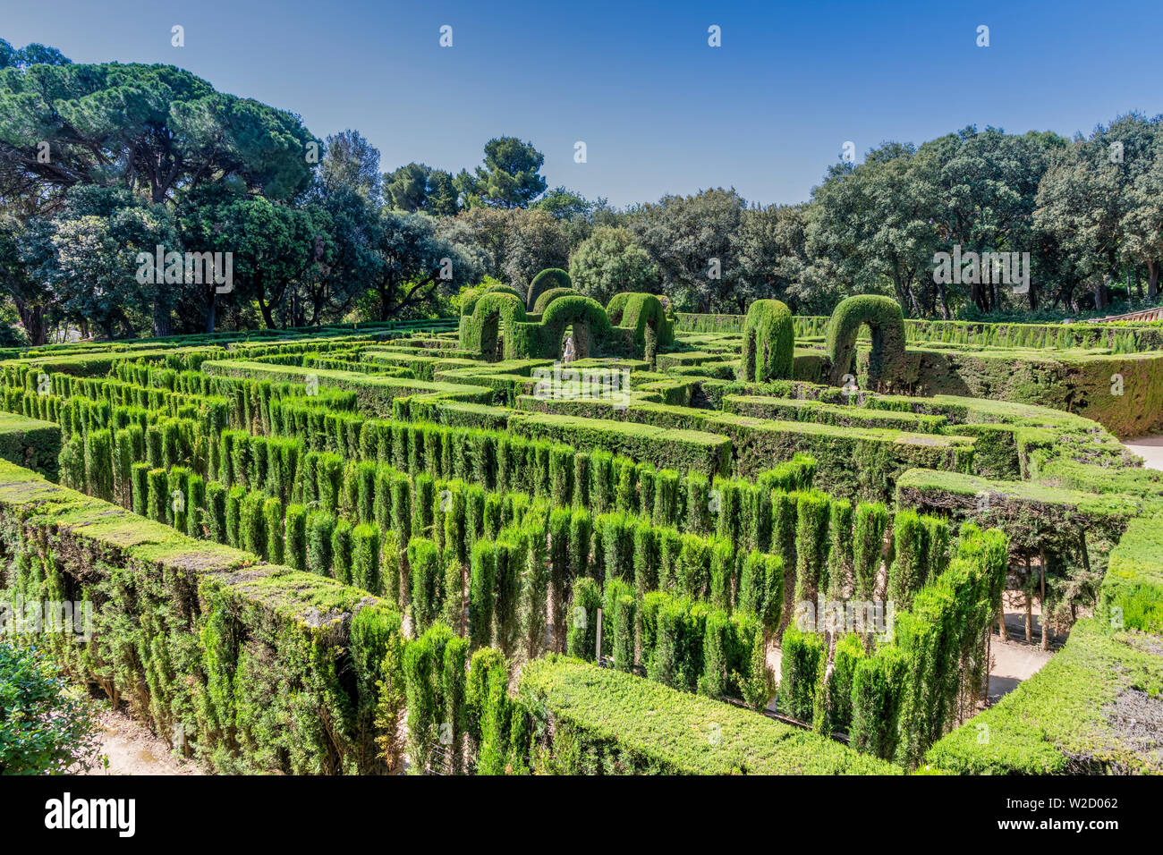 Labyrinth Park von Horta Garten, Barcelona, Katalonien, Spanien Stockfoto