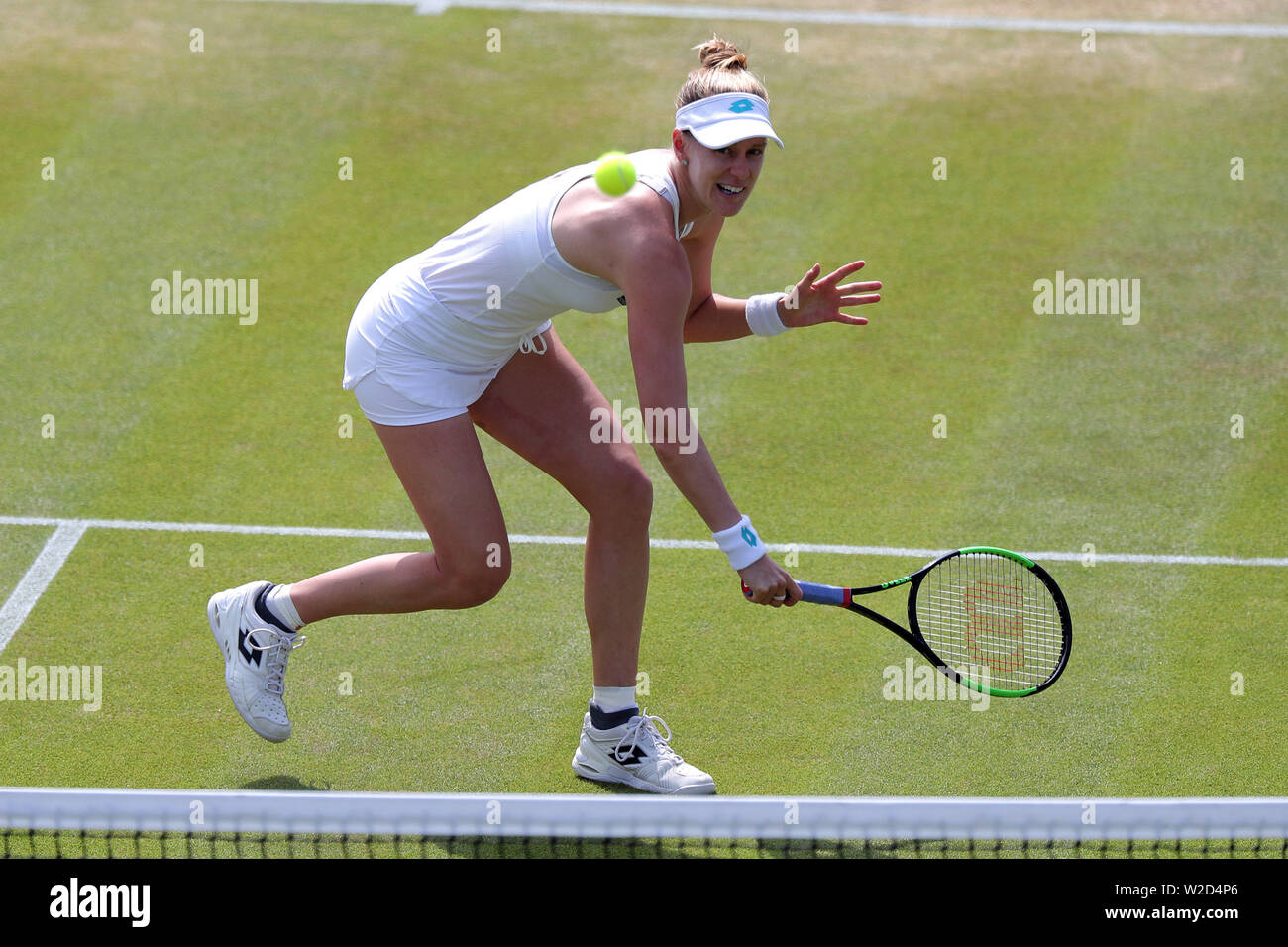 London, Großbritannien. 8. Juli, 2019. Wimbledon Tennis Championships, London, UK. Alison Riske, USA, 2019 Quelle: Allstar Bildarchiv/Alamy leben Nachrichten Stockfoto