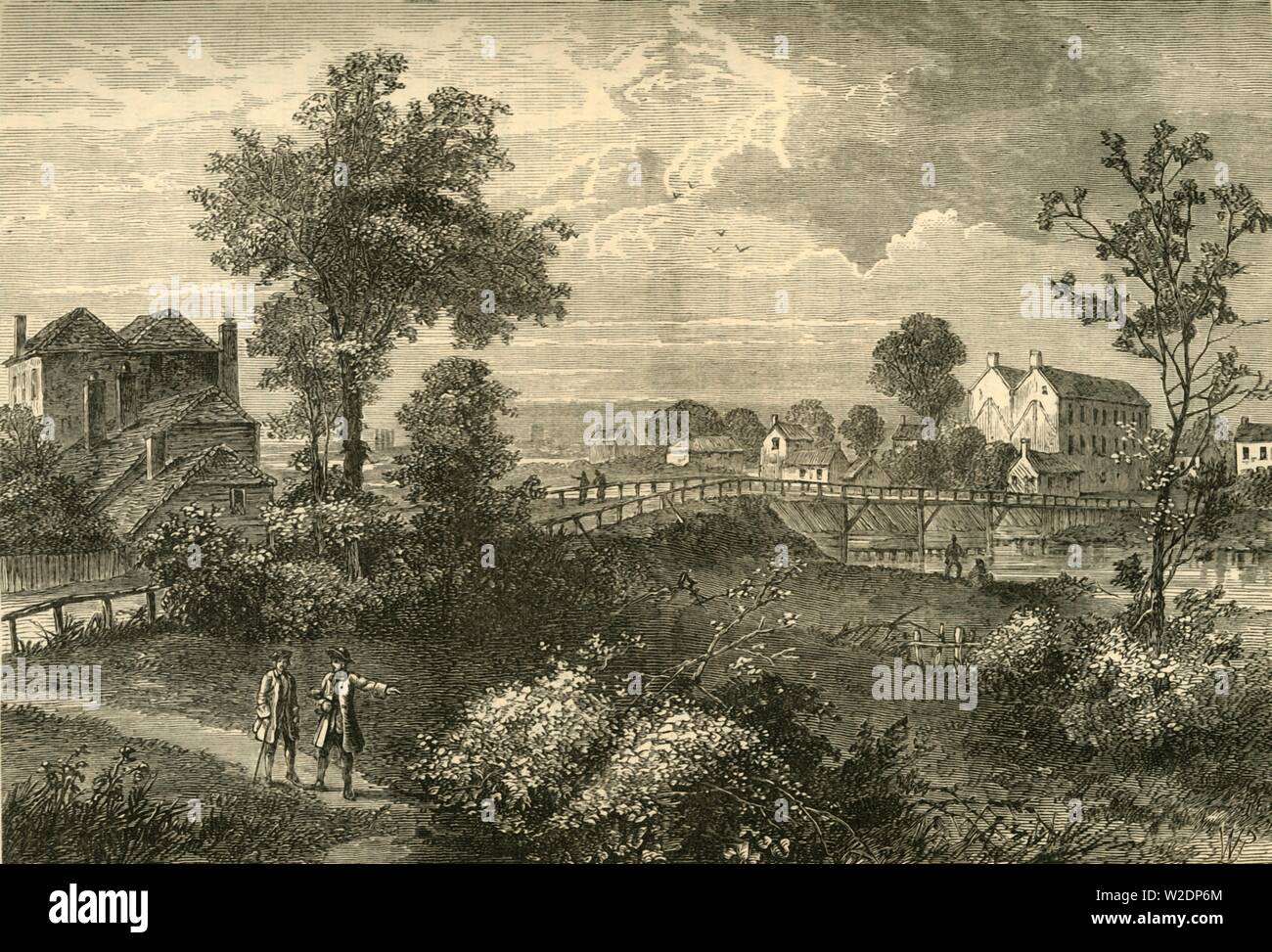 Jenny's Laune Brücke, 1750', (c 1876). Schöpfer: Unbekannt. Stockfoto