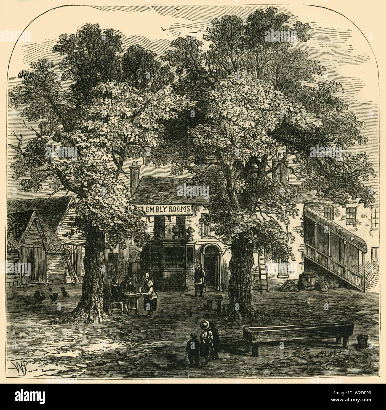 "Die Assembly Rooms, Kentish Town, 1750, (c 1856). Schöpfer: Unbekannt. Stockfoto