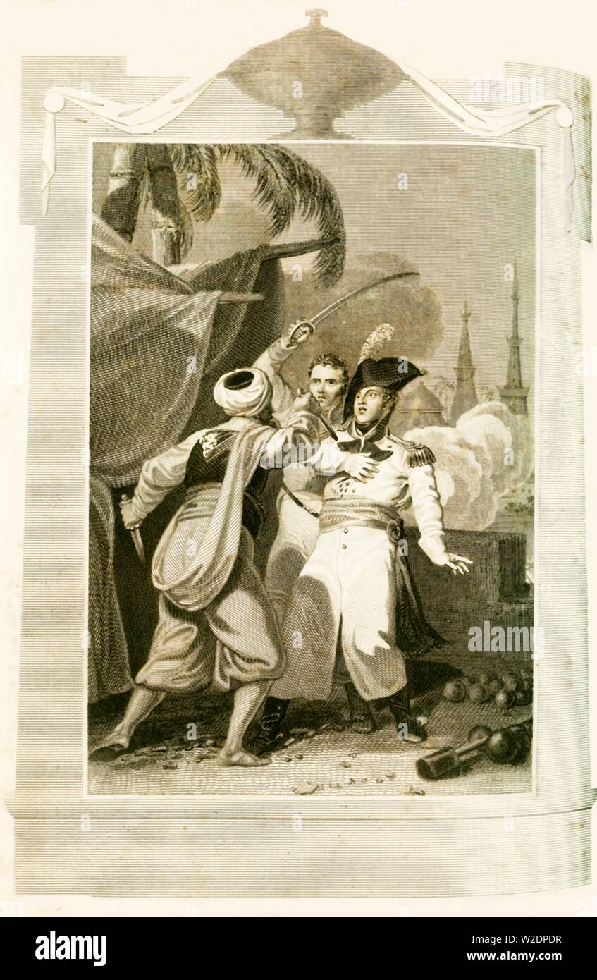"Und der Tötung von General Kleber in Ägypten", (1800), 1816. Schöpfer: Unbekannt. Stockfoto