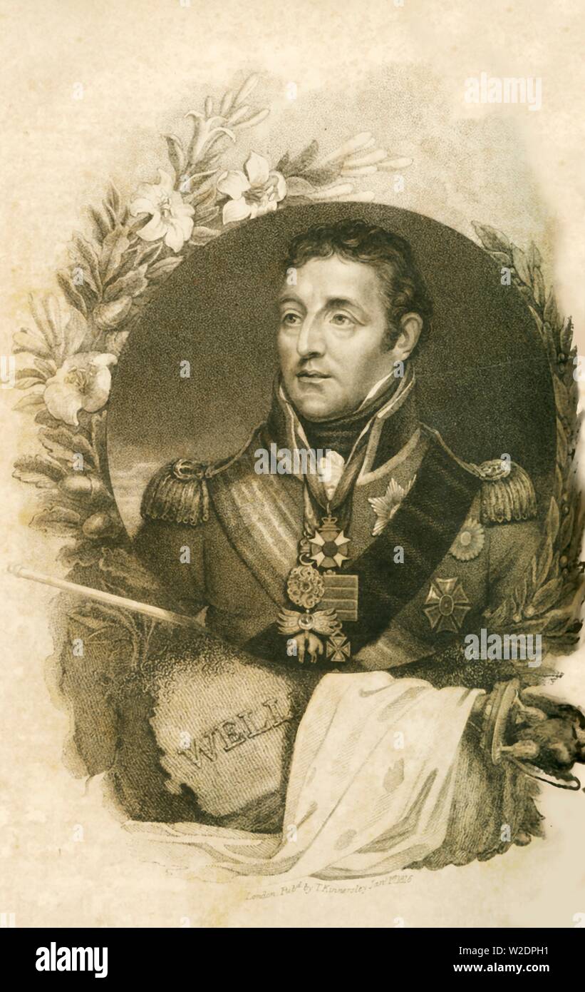 "Seine Gnade der Herzog von Wellington', (1769-1852), 1816. Schöpfer: Unbekannt. Stockfoto