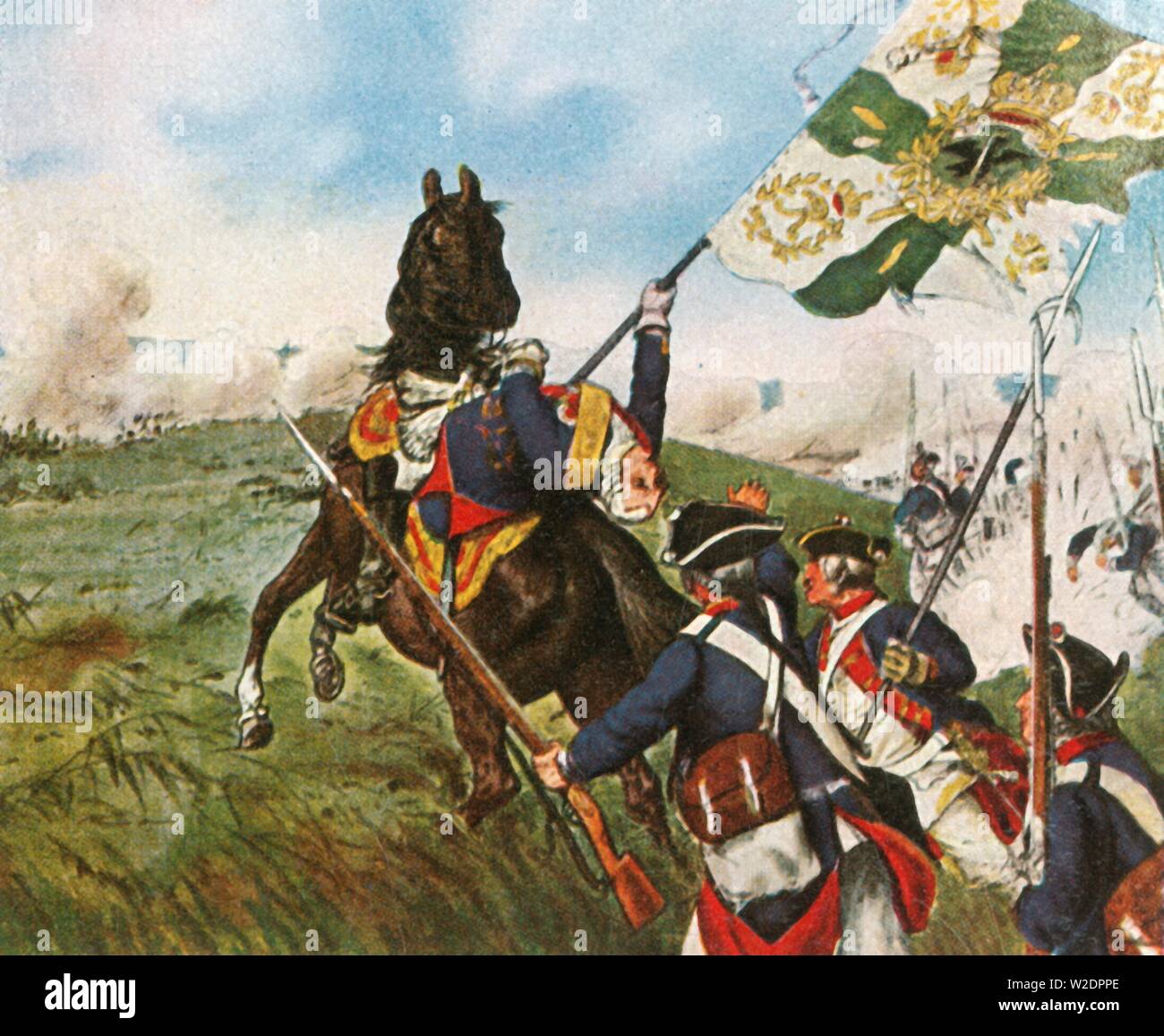 Der Tod von Schwerin in Prag, 6. Mai 1757, (1936). Schöpfer: Unbekannt. Stockfoto