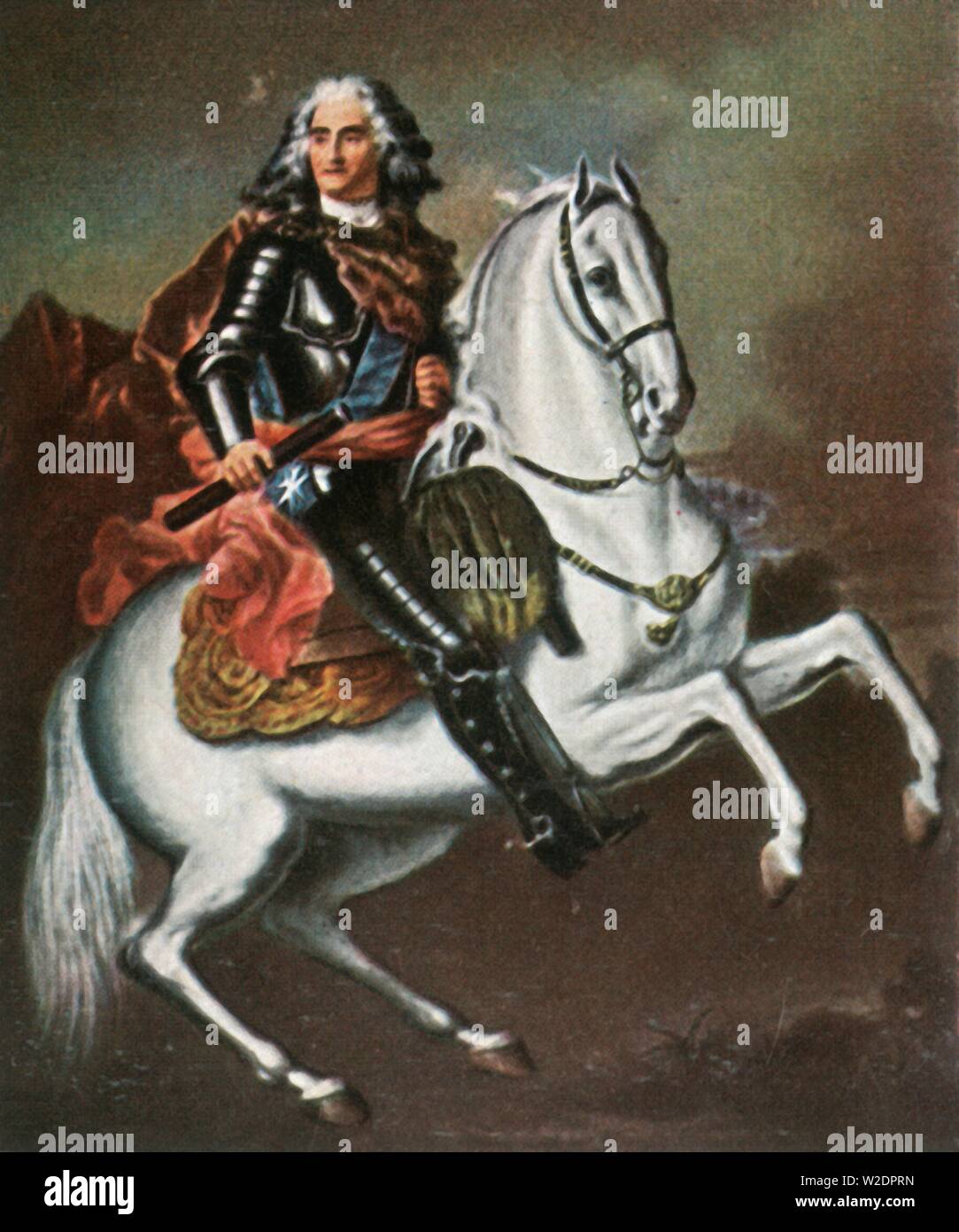 August II. der Starke, 1718, (1936). Schöpfer: Unbekannt. Stockfoto