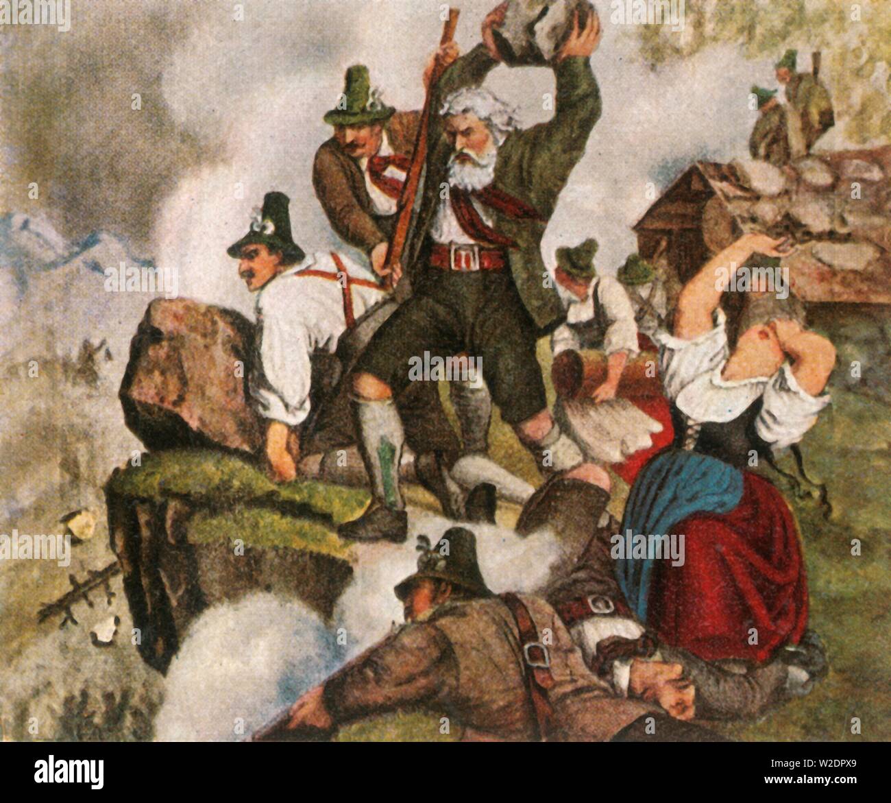 Die Tiroler Freiheitskampf, 1809, (1936). Schöpfer: Unbekannt. Stockfoto