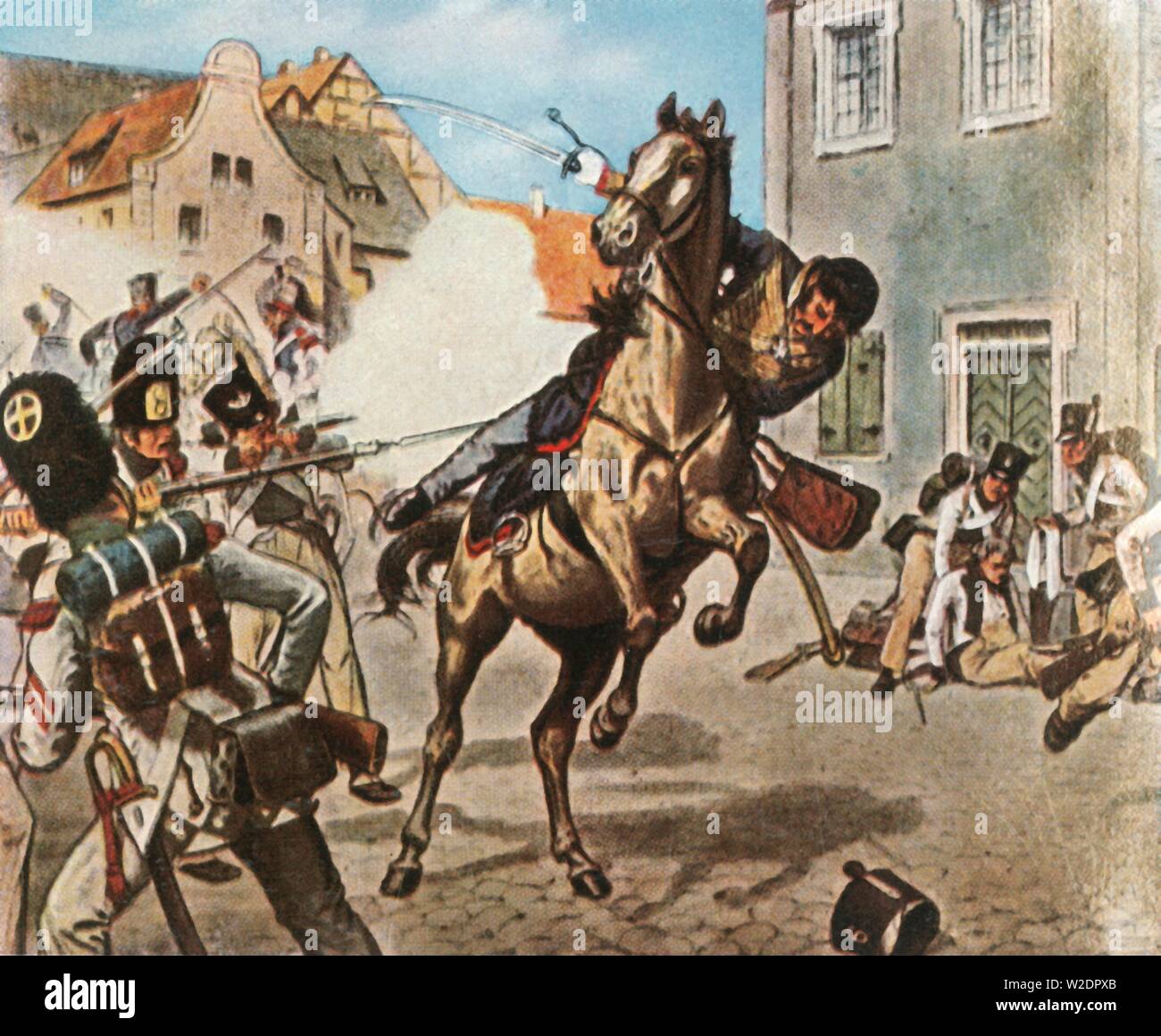 Tod von Major von Schill, 31. Mai 1809, (1936). Schöpfer: Unbekannt. Stockfoto