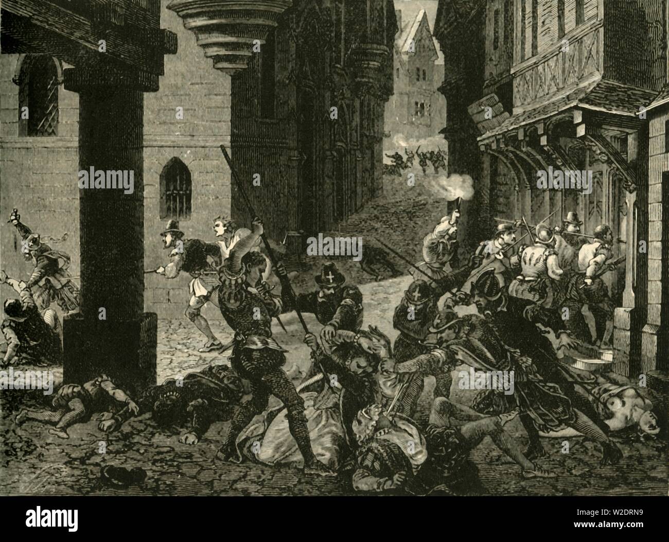 "Das Massaker von St. Bartholomäus', (1572), 1890. Schöpfer: Unbekannt. Stockfoto