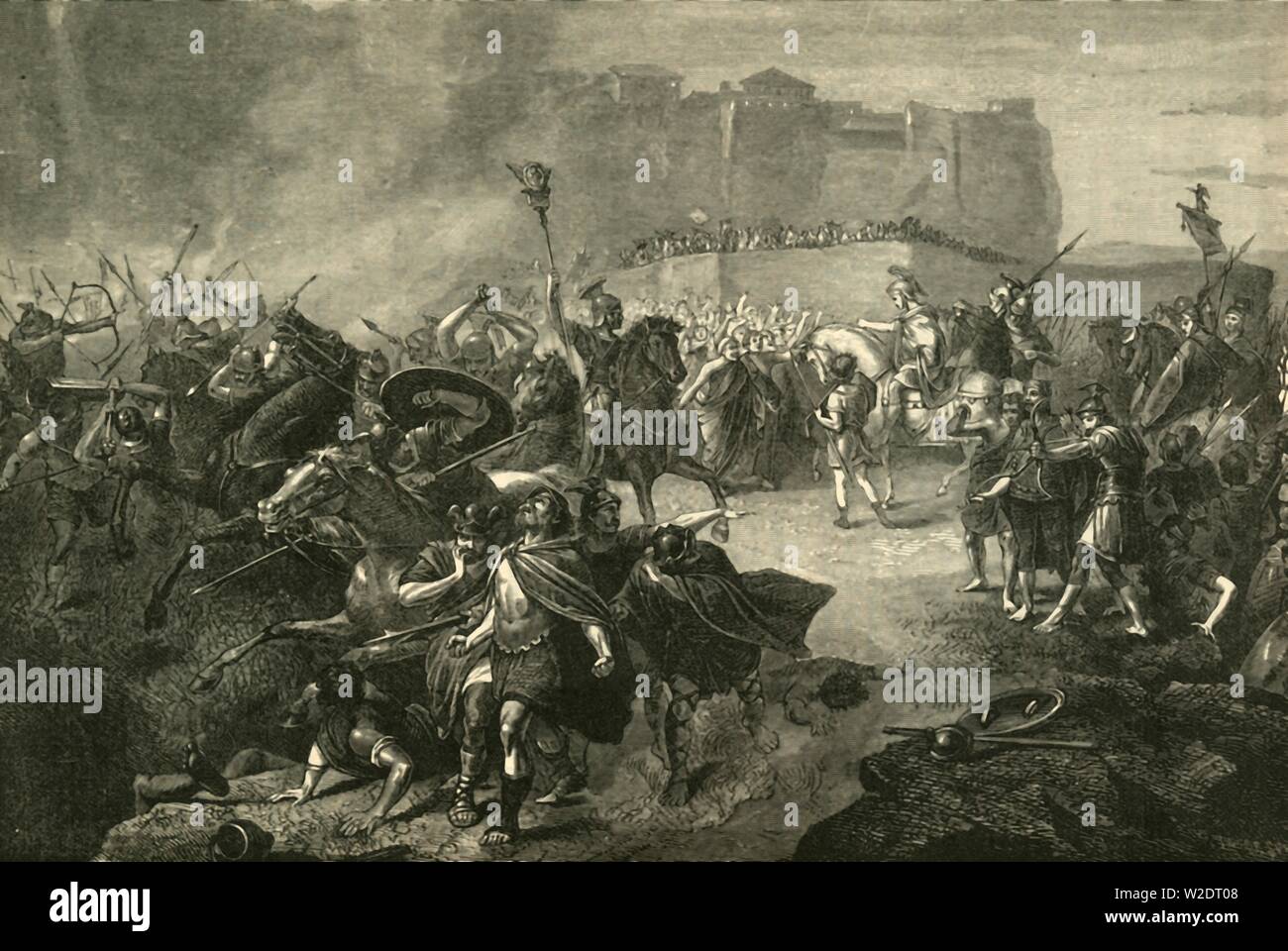 ' Eingabe von belisar in Rom', (536 AD), 1890. Schöpfer: Unbekannt. Stockfoto
