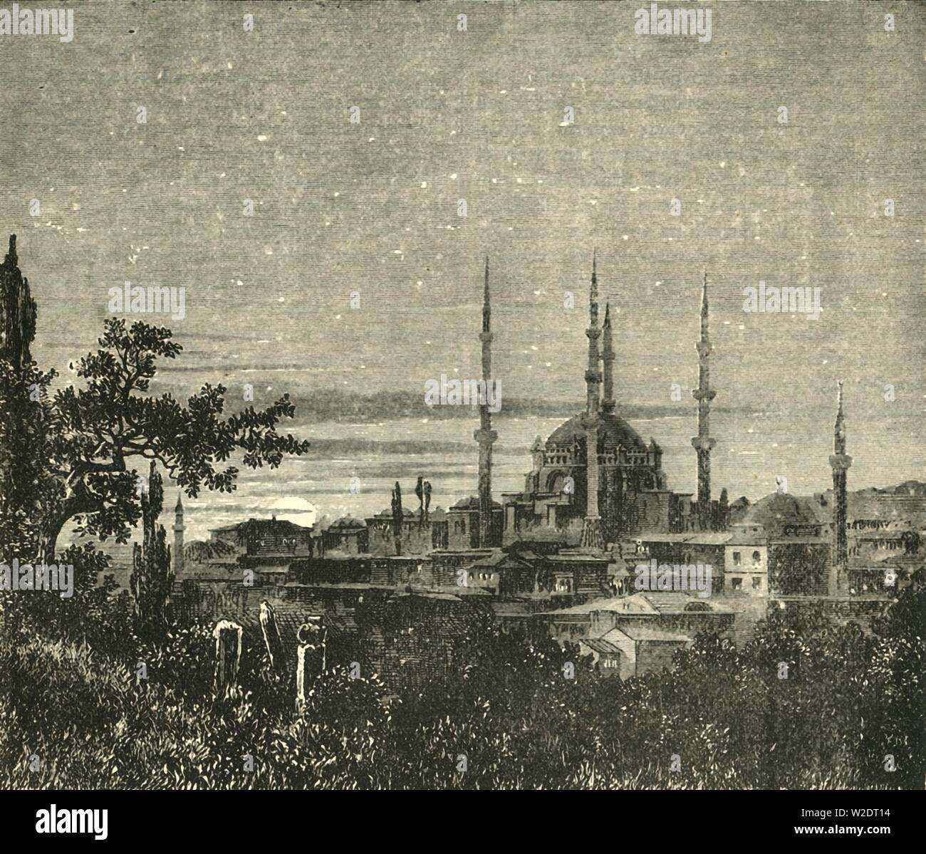 'Ansicht in Adrianopel - Die Moschee von Selim II", 1890. Schöpfer: Unbekannt. Stockfoto