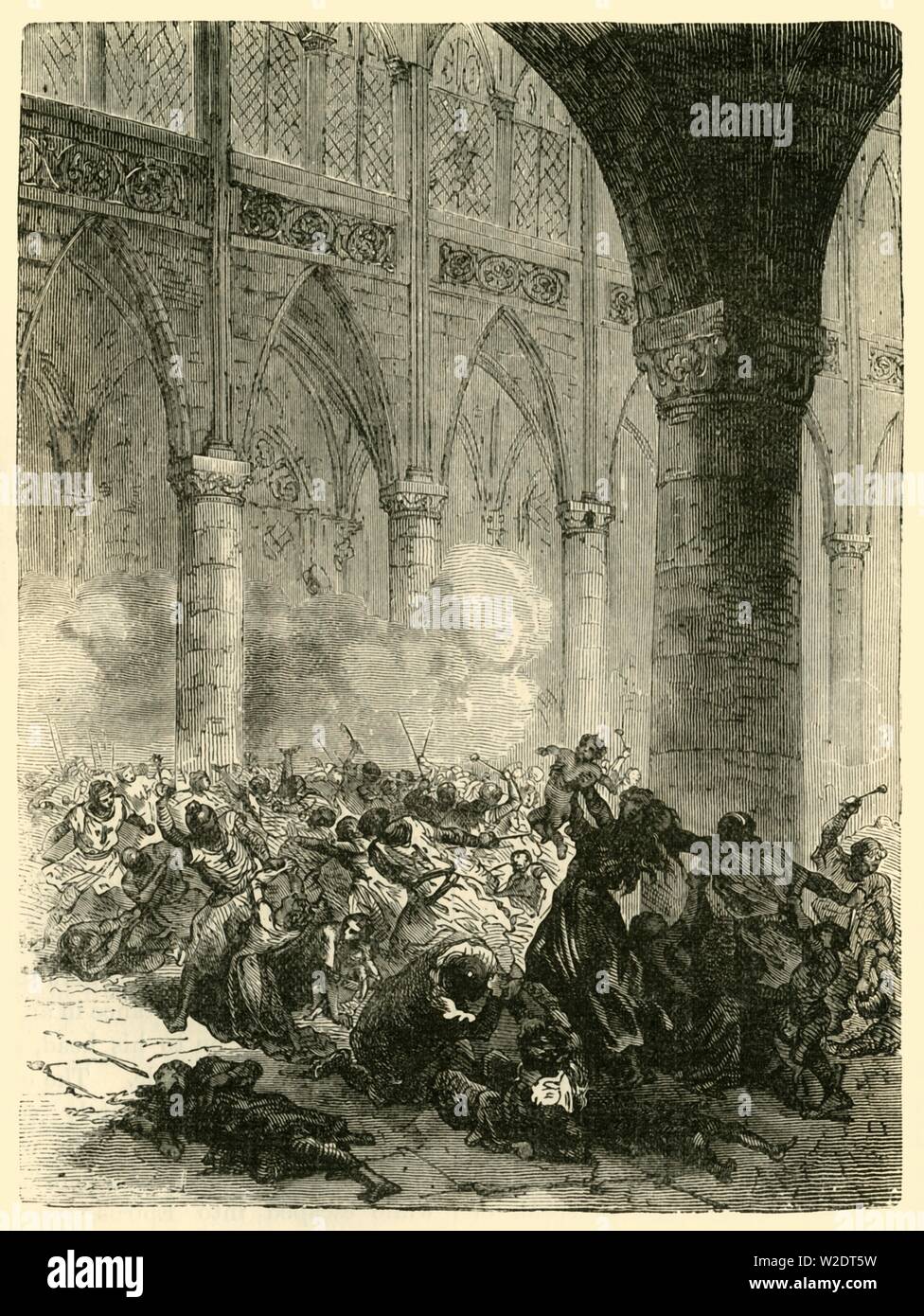 "Die Massaker in Beziers', (1209), 1890. Schöpfer: Unbekannt. Stockfoto
