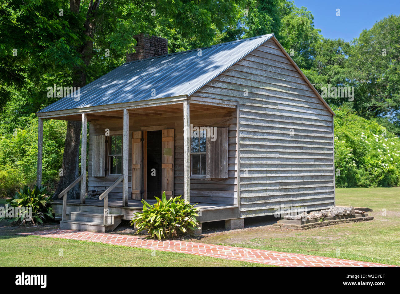 Thibodaux, Louisiana - Die rekonstruierte Küche aus dem 19. Jahrhundert an der E.D. Weißen historischen Ort. Die Website war die Heimat von Edward Douglas weiß, wer war Stockfoto