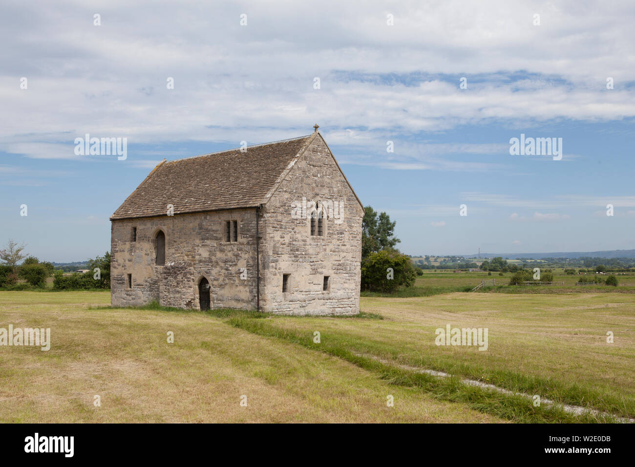 14. jahrhundert Abbot's Fish House im Meare Somerset - der einzige überlebende monastischen Fischerei Gebäude in England, Stockfoto