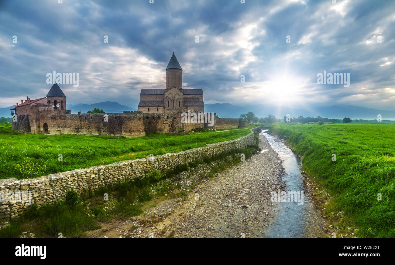 Die Kathedrale von alaverdi in der Region Kachetien, Georgien Stockfoto